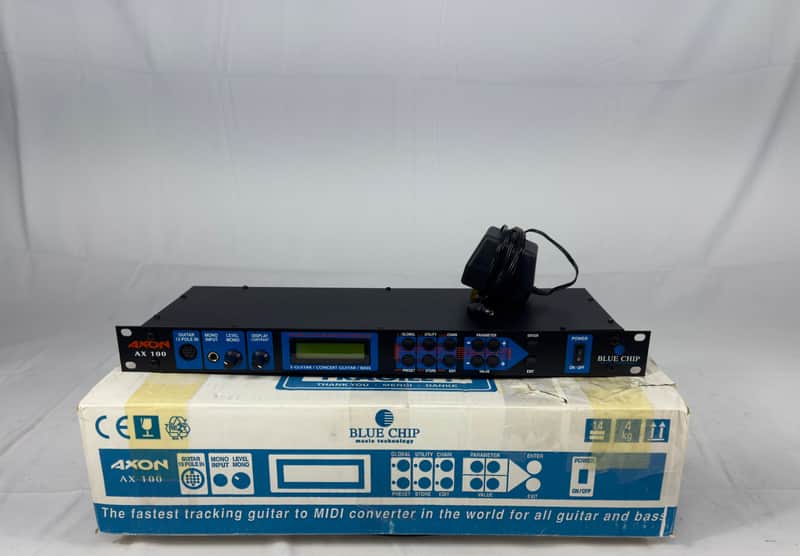 Blue Chip Axon AX-100 SB Guitar to Midi Converter 2000’s - Blue image 1