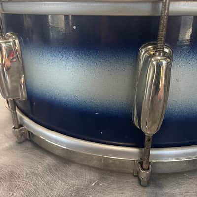 Slingerland 5.5x14 Chicago Badge 1956-1959 Radio King Student Model Duco Blue / Silver image 9