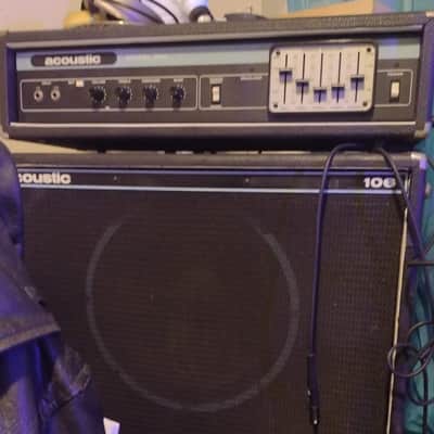 Acoustic 220 Head 1973 Black/Model 106 2x15 Cabinet 1977 image 1