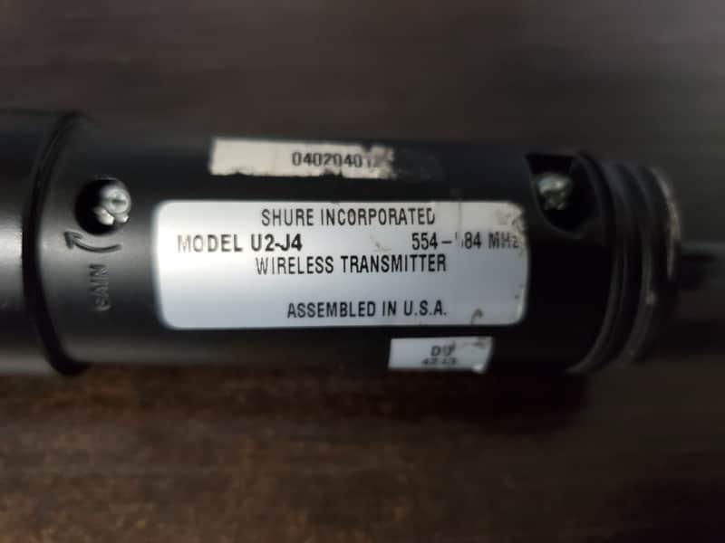 Shure U2/BETA87A Wireless Handheld Microphone Transmitter, J4 554