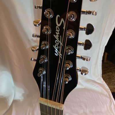 Sawtooth Mahogany Series Left-Handed 12-String Solid Mahogany Top Acoustic-Electric Dreadnought Guitar image 17