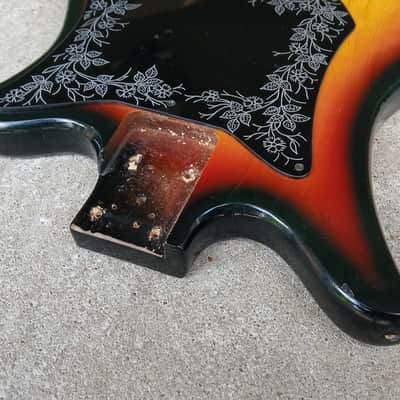 1960's Teisco Tulip Sunburst Guitar Body w/ Pickguard for Project🌷 image 4