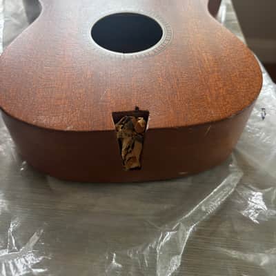 DIY Vintage Baritone ukulele Mahogany body Harmony Kay new old stock image 7