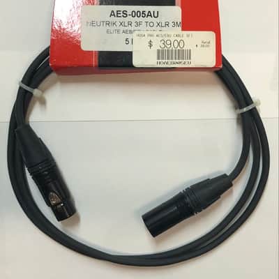 Hosa AES-005 AES/EBU Cable XLR3F to XLR3M image 1