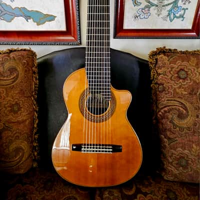 MONTALVO 10 STRINGS CLASSICAL GUITAR CONCERT SERIES GUITAR 2024 - CEDAR TOP image 6