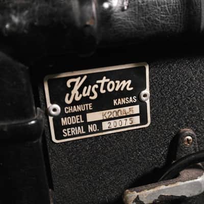 Kustom Amplifiers K200A-5 Tuck And Roll Black image 5
