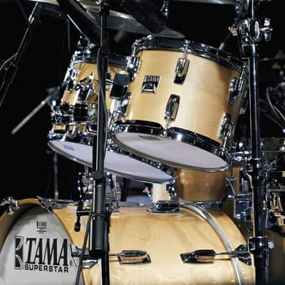Tama SU42RS-SPM 50th Anniversary Superstar Shell Kit 4 pcs - Super Maple/Chrome HW image 2