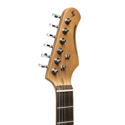 Stagg SET-STD BLK T Series Solid Paulownia Body Maple Neck 6-String Electric Guitar image 5