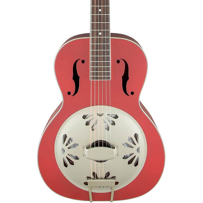Gretsch G9241 Alligator Biscuit Round-Neck Resonator Chieftain Red Bild 1