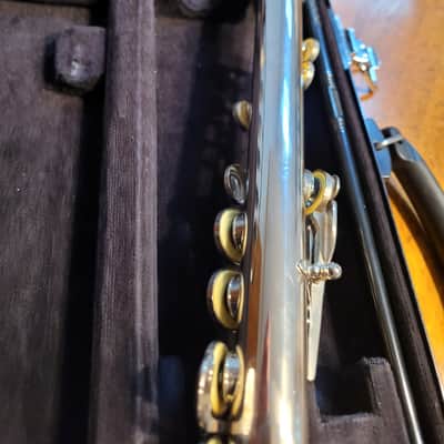 Yamaha (closed hole) FLute-YFL-22N-2025- Nichol/Silver plated-BEAUTIFUL image 10