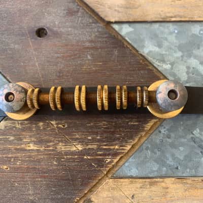 Real Life Relics Gretsch Aged Gold Vintage Bridge Assembly Space Control 0060889049  [D9] image 3