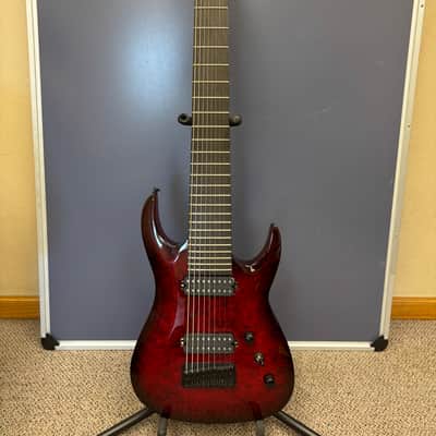 Agile 9-String 28 5/8” Scale Electric Guitar Septor Elite 928 EB CP Tribal Red image 1