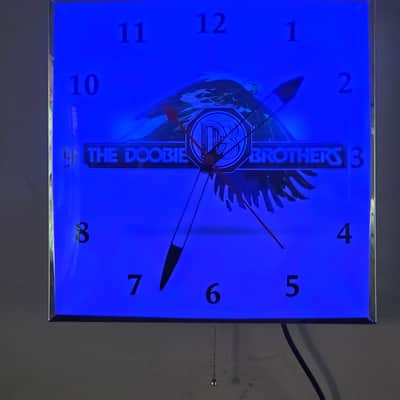 The Doobie Brothers Record Shop Style Light-Up Clock Killer Cool Man Cave/Garage Item Color Changing image 9