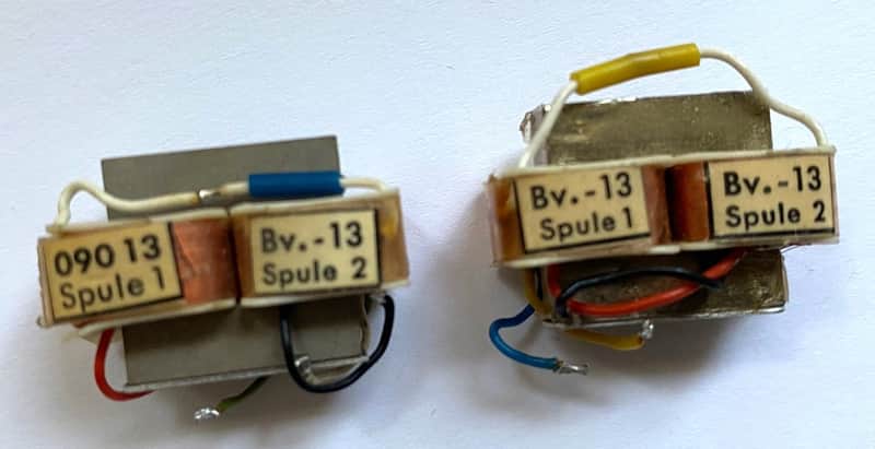 (2) Neumann BV13 Transformers Original U87 Parts  As Pictured image 1