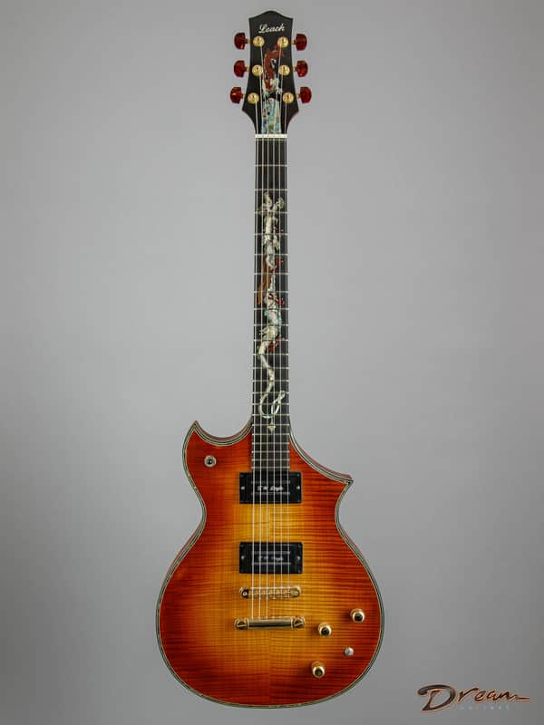 1998-2000 Harvey Leach Dragon, Mahogany/Maple/TW Doyle Pickups image 1