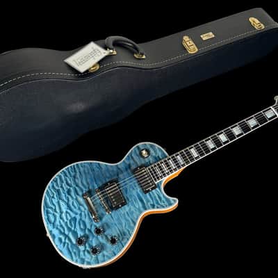 2025 Gibson Les Paul Custom 7A Quilt Top M2M Custom Shop Special Order ~ Ocean Blue image 13
