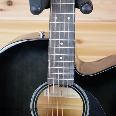 Ibanez AAD77CE-TKS Advanced Acoustic - Transparent Black Sunburst High Gloss image 3