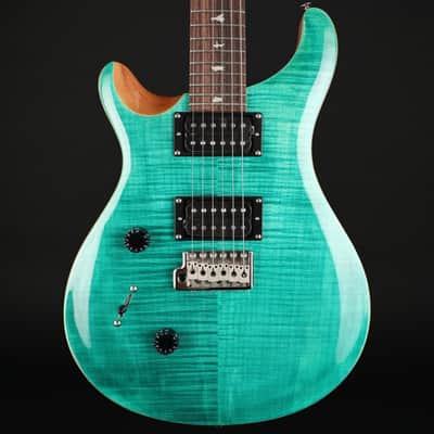 PRS SE Custom 24 Left-Handed in Turquoise with Gig Bag #F080040 image 1