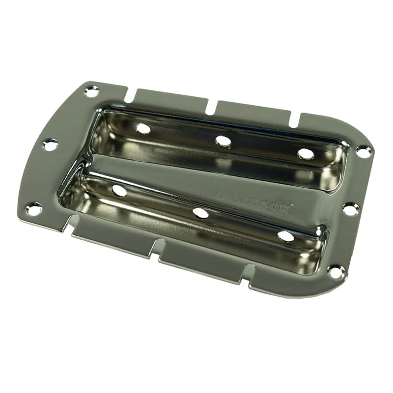 Kluson 3 On A Plate Deluxe Series Tuning Machine Tray For Fender Champion Chrome image 1