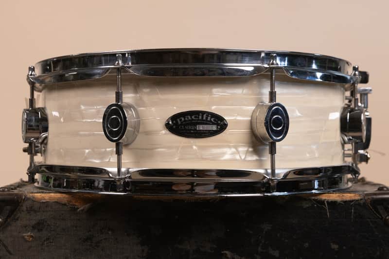 Pacific CX 5x14 White Marine Pearl Snare Drum image 1