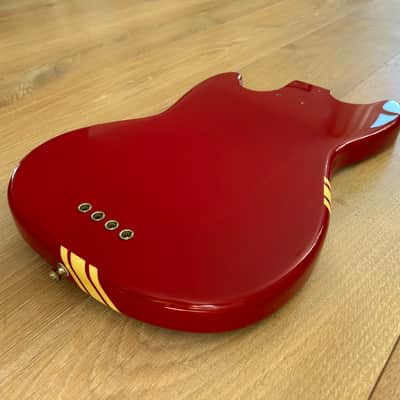 CIJ Fender Mustang Bass Body Racing Competition Trans Red (2008) - LOADED image 8