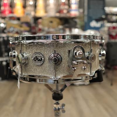 DW Collector's Series "333" Maple 5.5x14" Snare Drum (Broken Glass w/ Chrome Hardware) image 6