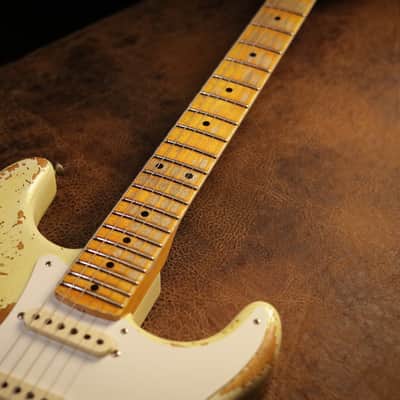 Fender Custom Shop 1956 Stratocaster Super Heavy Relic in Aged India Ivory image 5