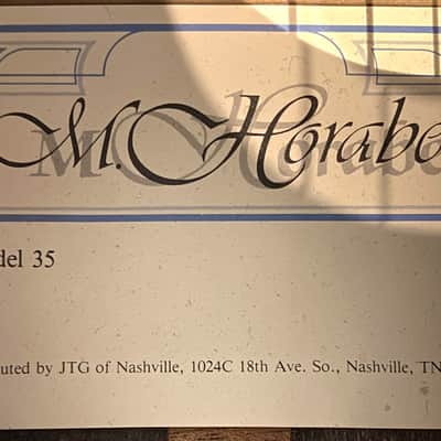 M. Horabe Model 35 Natural Gloss Finish Classical Nylon-String Acoustic Guitar with Case & Cover image 3