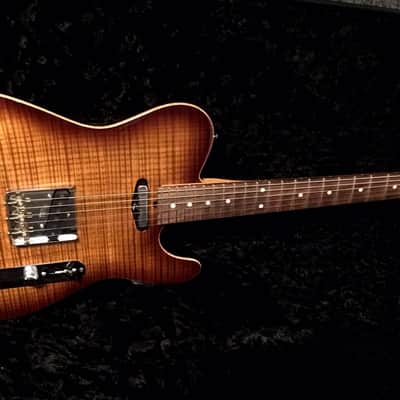 Suhr Classic T SSC 2011 Bengal Burst 1 Piece Flame Maple Top Guitar Signed By J Suhr W/Case image 2