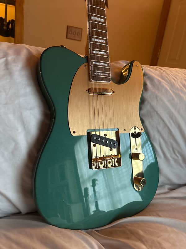 Squier 40th Anniversary Gold Edition Telecaster 2022 - Present - Sherwood Green image 1