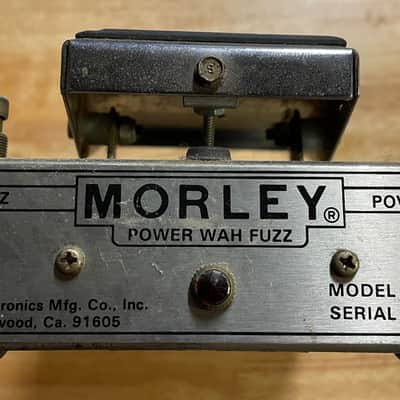 1970’s Morley Power Wah Fuzz PWF Silver Effects Pedal image 1