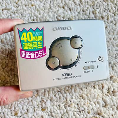 [Rare Full Box] AIWA PX380 Walkman Cassette Player, Awesome Silver ! Working ! image 8