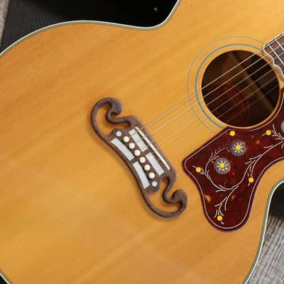 2000 Gibson Custom Shop J-200 Koa Jumbo Acoustic Guitar Natural + OHSC image 4