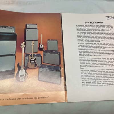 Vintage Music Man Catalog Amplifiers Basses Guitars image 2