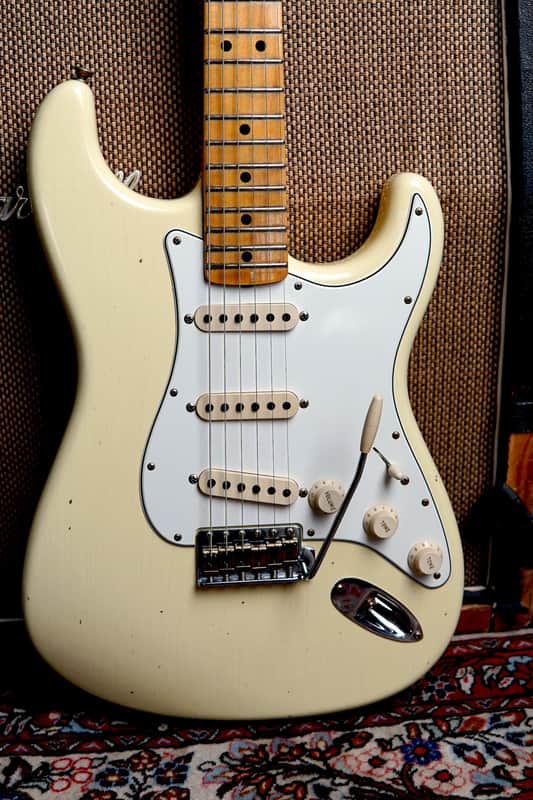 Fender Custom Shop 69 Strat - Journeyman Relic Vintage White image 1