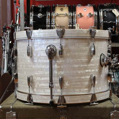 2006 Buddy Rich Drum Company Outfit in White Marine Pearl 14x24 9x13 16x16 16x16 image 4