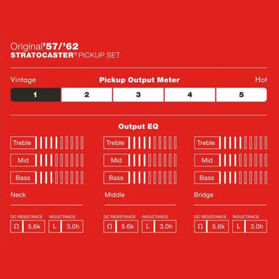 Fender Pure Vintage '57/'62 Stratocaster® Pickup Set, Aged White, 0992117000 image 3