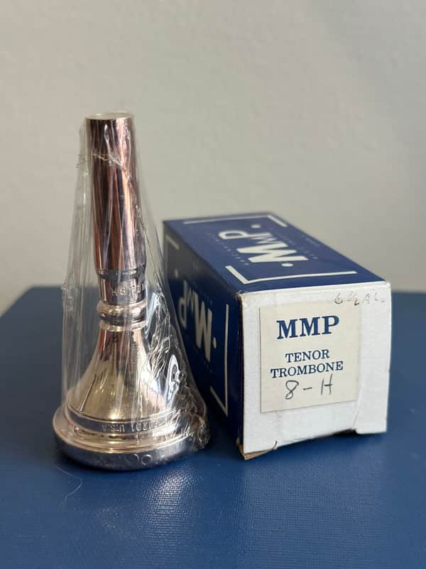 NOS Marcinkiewicz 8H Tenor Trombone Mouthpiece - Silver image 1