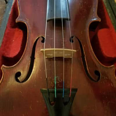 Francois Salzard Antique Violin/Old Time Fiddle W/GSB Wood Case image 10