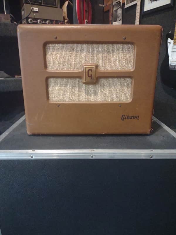 Gibson BR-6, 10 watt amplifier "1948-1954" - Brown, gold grill image 1