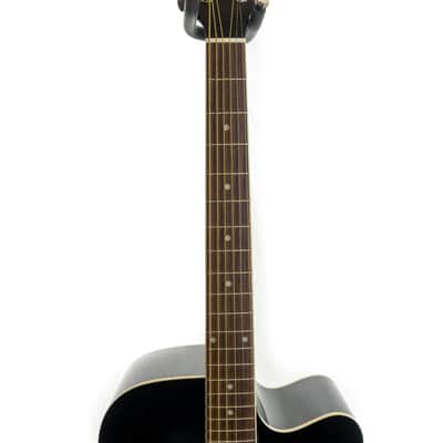 Washburn WA90CEVSB Dreadnought acoustic electric guitar, vintage sunburst image 5