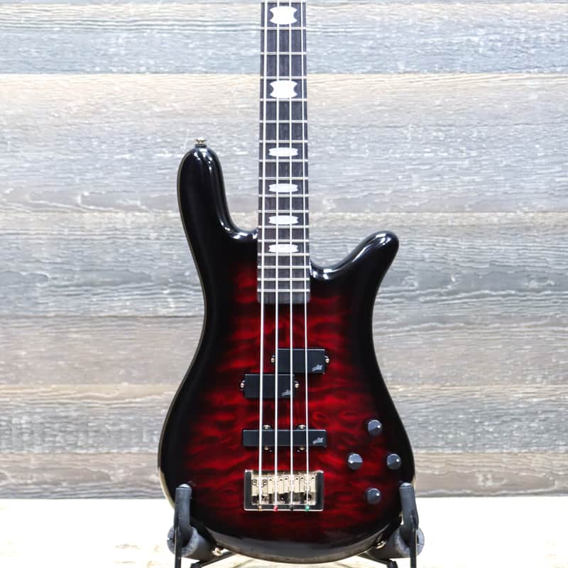 Spector Icon NS 2 Bolt-On Quilted Maple Top Black Cherry | Reverb