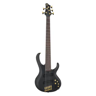 Ibanez BTB605LM BTB Bass Workshop 5-String MS Bass Guitar - Black Flat image 2