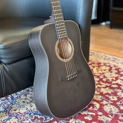 Jay Turser JTA53 3/4 Acoustic Guitar - Blackwood Fingerboard, Black image 3