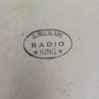 Slingerland 16"40 Radio King-Stamp Calf Skin Floor Tom Drum Batter/Resonant Head image 2