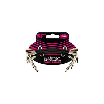 Ernie Ball 6220 Flat Ribbon Patch Cable 7.62 Cm Pacco Da 3 image 1