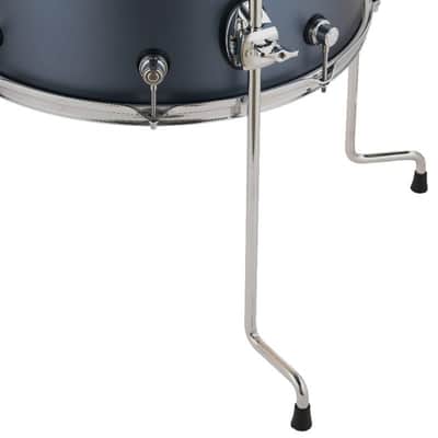 Drum Workshop DW Design Series 4-Piece Maple Shell Pack, Blue Slate w/Chrome Hardware image 4