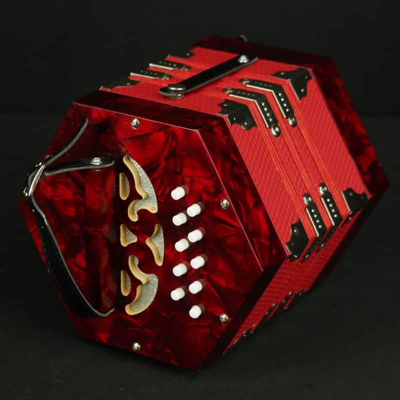 Used 10 Button Concertina w/case image 1