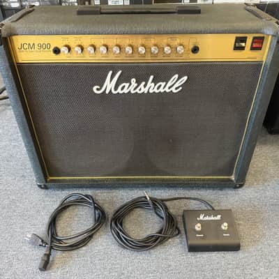 Marshall JCM 900 Model 4502 50-Watt Hi Gain Dual Reverb 2x12 Combo 1990- UK made- w/Ft SW image 20