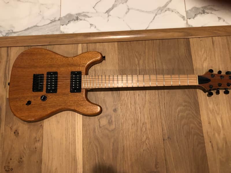 Custom built double cutaway flat top electric guitar with Tonerider humbucker pickups image 1